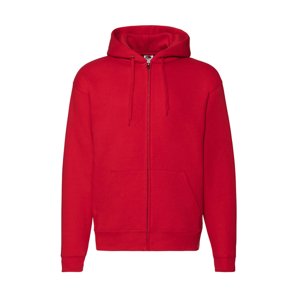 Felpa rossa con hotsell cappuccio e zip